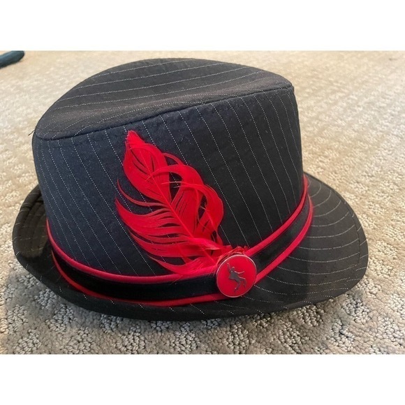 Jailhouse Rock Silhouette Pinstriped Fedora - Picture 3 of 6